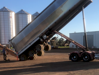 1996 Tefco 36x7ft Aluminum TOA Tipper Trailer