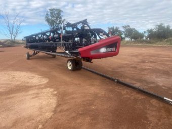 2012 Case 2152 or MacDon D65 , 35ft Windrower Front