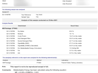 40mt A1 Vetch Hay 380-400 5x4 Rolls (New Season 21/22)