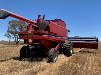 1995 Case IH 1688 Header with 30ft 1010 Front