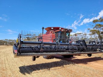 2000 Case IH 2388 Header with 2052 Case IH 36ft Front