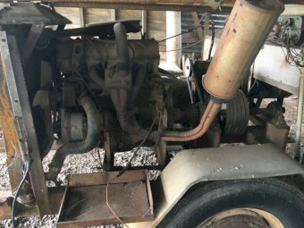 Lincoln Tractapac generator welder on trailer