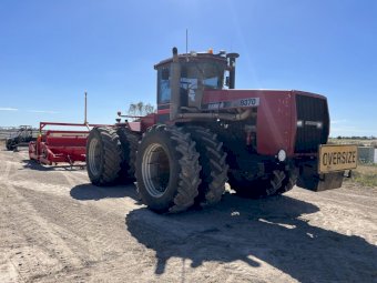 Under Auction - (A166) 1995 Case 9370 Steiger Tractor With Horwood Bagshaw Laser Bucker With Steering (Clearance Item) 