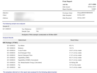 120mt Vetch Hay 600kg+ 8x4x3 Bales (New Season 21/22)