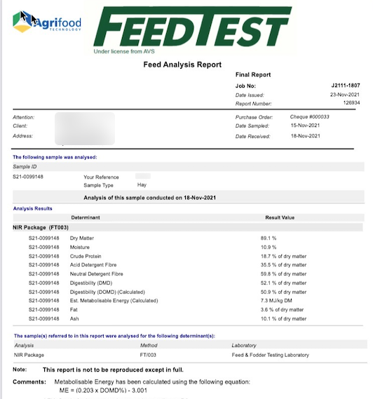 150mt Vetch Hay 650kg 8x4x3 Bales (New Season 21/22)