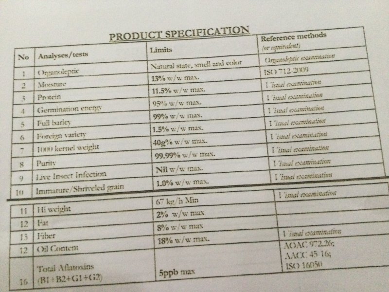 Wanted Wheat for Export