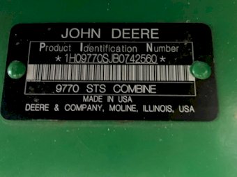 2011 John Deere 9770 STS