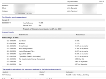 160mt Vetch Hay 8x4x3 Bales (19/20)