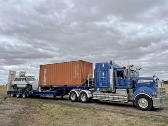 2012 T909 Kenworth With Lusty A & B Trailers/Dolly And 45Ft Widening Drop Deck Trailer