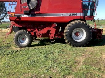 2002 Case 2366 with 1010 25ft Front and Comb Trailer