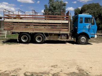1979 Mercedes-Benz 2224 Tray truck with stock crate