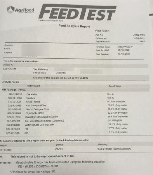 110mt Oaten Hay 600-650kg 8x4x3 Bales (20/21)