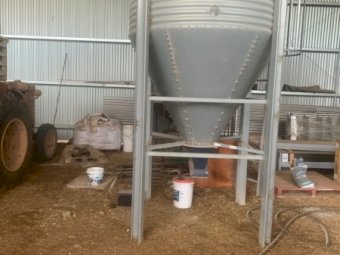 2.8MT Big Dutchman Grain Silo With Hopper