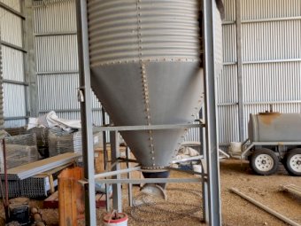 2.8MT Big Dutchman Grain Silo With Hopper