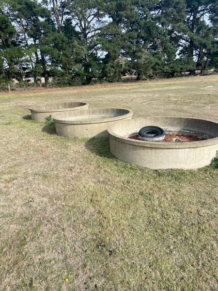 3 x Concrete Troughs