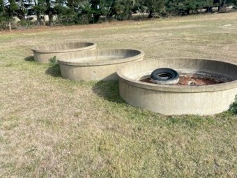 3 x Concrete Troughs