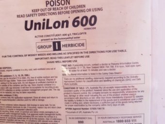 10 x 20L UniLon 600 Triclopyr 600g/l ($18.58/L)