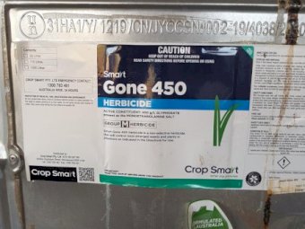 2 x 1000L Smart Gone 450 Glyphosate ($9.30/L)