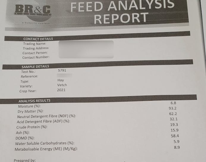 50mt Vetch Hay 8x4x3 Bales (21/22)
