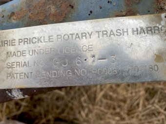 Prairie Prickle Rotary Trash Harrow