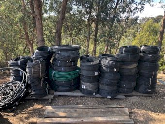 Poly dripline and poly pipe All New Pipe Old Stock. Approx 12000 Metres total.