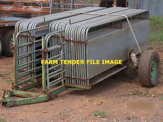 WANTED 50 Panel Portable Sheep Yards Trailer Mounted