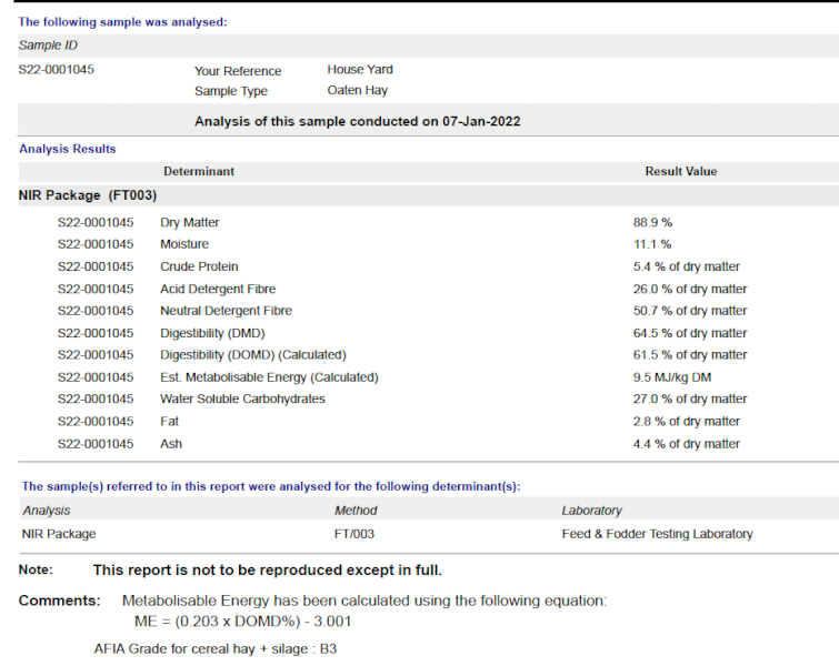 50mt Oaten Hay 625kg + 8x4x3 Bales