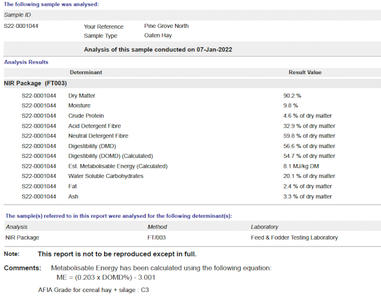 200mt Oaten Hay 5x4 Round Bales