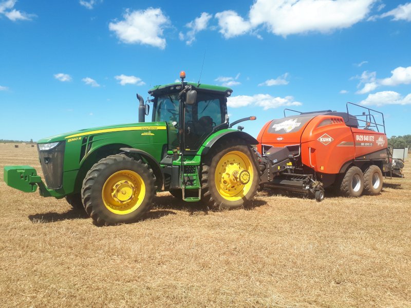 2012 John Deere 8360R with 2019 Kuhn 1290ID Baler