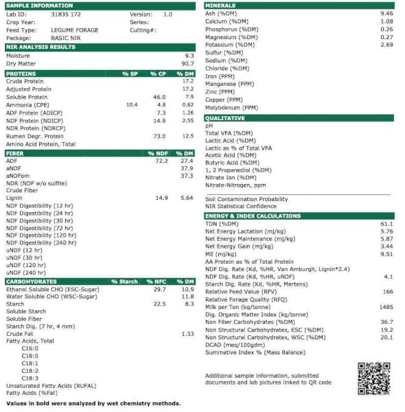 Vetch Hay 600kg+ 8x4x3 Bales (21/22)