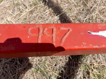 Bison 10’ 6” flat surfaced rubber tyred roller