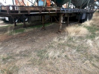 Hay Trailer 40ft Tri Axle Flat Top Trailer