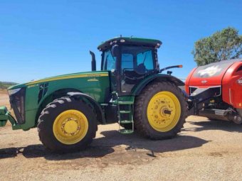 2012 John Deere 8360R with 2019 Kuhn 1290ID Baler