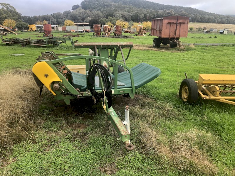 Hustler Hay bale feed out cart