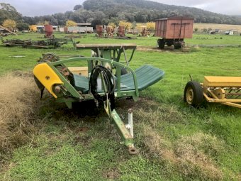 Hustler Hay bale feed out cart