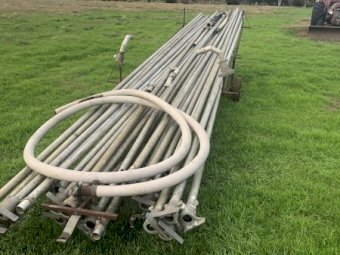 18 Lengths of Pipe 2 inch Trailer and Pump