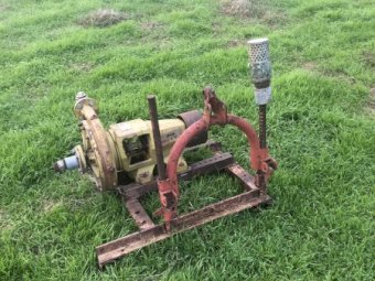 18 Lengths of Pipe 2 inch Trailer and Pump