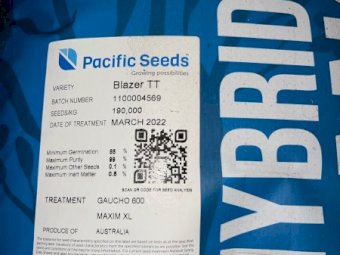 640kg Canola Blazer TT Seed