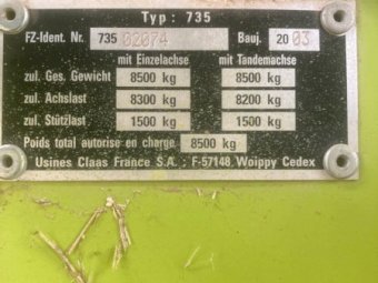 Under Auction - (A178) 2003 Class 2200 Quadrant 