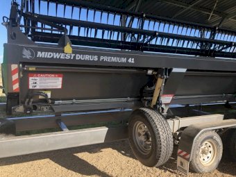 2018 Midwest Duris Premium 41 ft Front. with Wind Row Option * Comb Trailer not Available* Used on JD S680