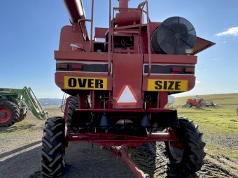 1994 Case IH 2166 Header with 25ft 1010 Front