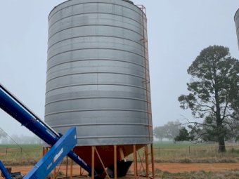 2 Cole  Cone Base self emptying  transportable Silos