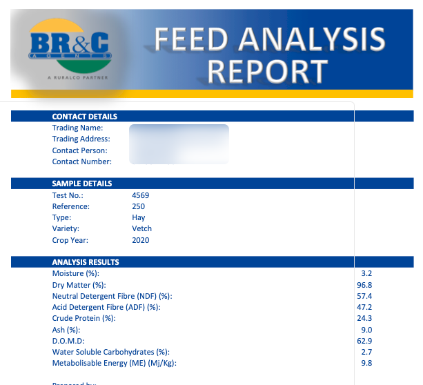 80mt Vetch Hay 8x4x3 Bales