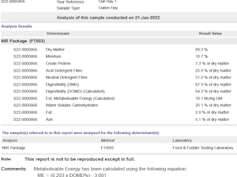 150mt Oaten Hay 600kg + 8x4x3 Bales