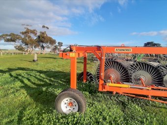 2016 Schinckel 16 reel with wind shields