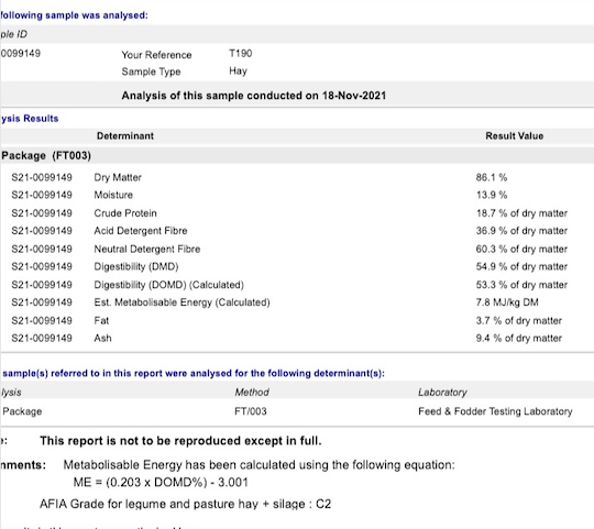 200mt Vetch Hay 640kg 8x4x3 Bales (21/22)
