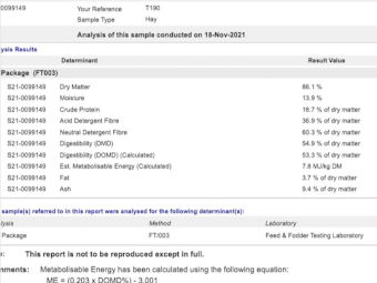 200mt Vetch Hay 640kg 8x4x3 Bales (21/22)