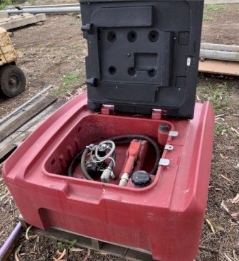 400 litre Alemlube Diesel fuel with 12 volt pump