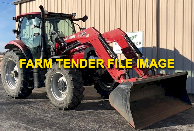 2012-2014 Case IH MXU 125 Pro Tractor with Howard Loader