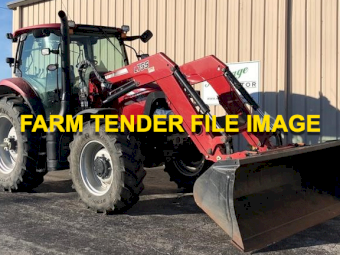 2012-2014 Case IH MXU 125 Pro Tractor with Howard Loader
